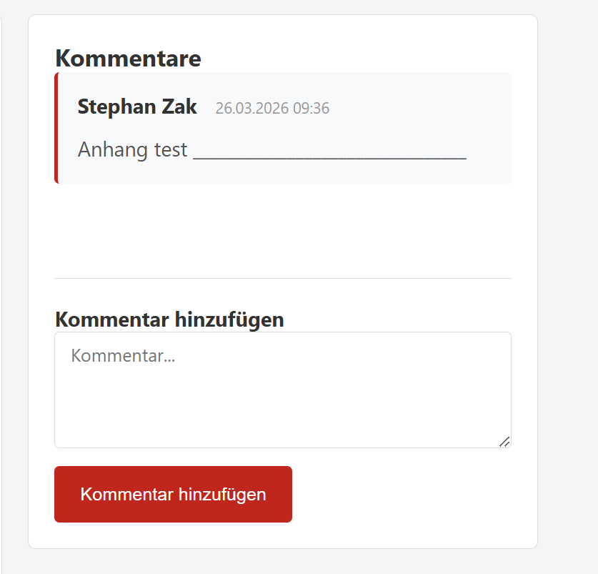 Screenshot Kommentare